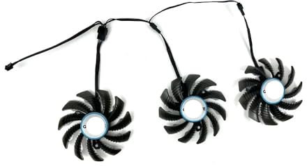 3Pcs/Set 75MM T128010SU PLD08010S12HH GPU Cooler For RX 6600 XT RX 6700 XT Gaming OC Graphics Cards Fans Computer cooling part