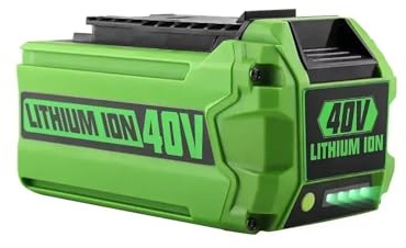 DSYYNAY Lot de 1 batteries lithium-ion 40 V 6 Ah de rechange pour tondeuses à gazon et outils électriques, compatibles avec GreenWorks G-MAX