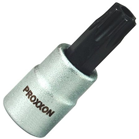 PROXXON 23758 Torx Einsatz TTX20 Antrieb 6,3mm (1/4) mit Stirnlochbohrung
