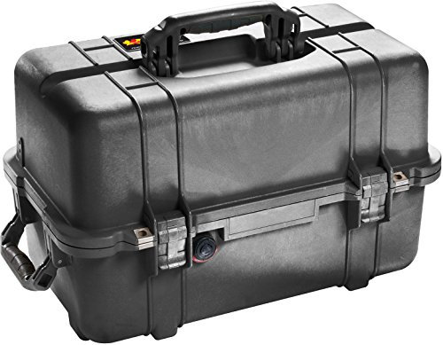 PELI 1460TOOL Professioneller Werkzeugkoffer, IP66 Wasserabweisend und Staubdicht, Anpassbare und Herausnehmbare Facheinteiler, Gelb