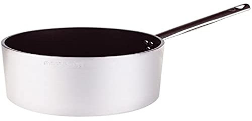 Pentole Agnelli ALSA2105S18 Casseruola Alta con Manico, Alluminio, Argento, 18 cm