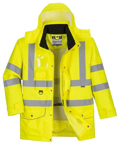 PORTWEST Hi-Vis 7-in-1 Jacket, colorYellow talla 3 XL