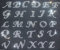 Alphabet Letter Sheet 1.5 Inch Fancy Clear Iron-On Rhinestone Crystal Tshirt Transfer Patch