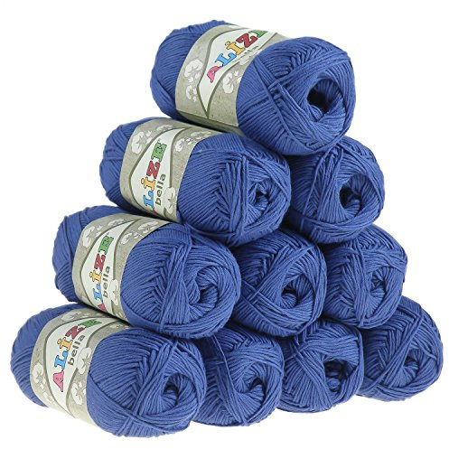 500g Baumwollstrickgarn ALIZE BELLA uni, Farbauswahl