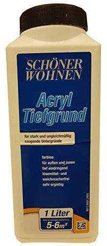 Schöner Wohnen Acryl Tiefgrund für Innen & Außen Farblos1 Liter