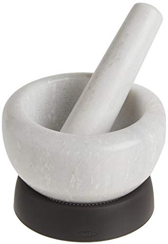 Chef'n Mortar Pestle-Granite and Silicone Mortero y pilón, Piedra y Antracita