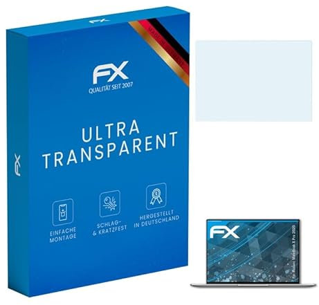 atFoliX Lámina Protectora de Pantalla compatible con Huawei MateBook X Pro 2020 Película Protectora, ultra transparente FX Protector Película (2X)