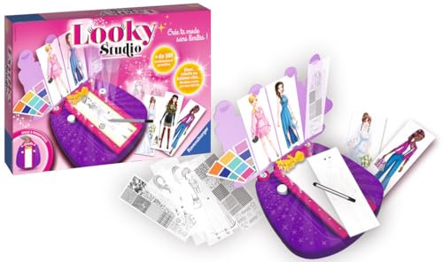 Ravensburger – Looky Studio – Loisir créatif – Dessin de Mode – Stylisme – Activité détente et créative – Créativité – Dès 6 Ans – 18028 – Version française