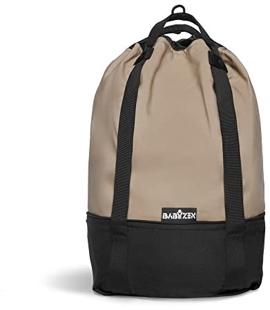 Babyzen YOYO Bag, Taupe - Robuster zusätzlicher Stauraum am YOYO2 Kinderwagen - Inklusive Rad und Haken