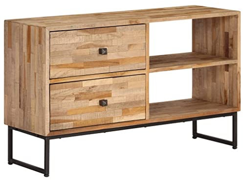 vidaXL TV Schrank Recyceltes Teakholz Fernsehschrank Fernsehtisch Lowboard