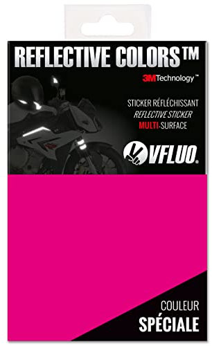 VFLUO Reflektoren Blatt Selbstklebende Aufkleber zum Ausschneiden für Motorrad,Fahrrad, Helm,Motorradhelme... - 3M™ Technology - Sichtbarkeit & Beschilderung - Diskret & Design - DIY