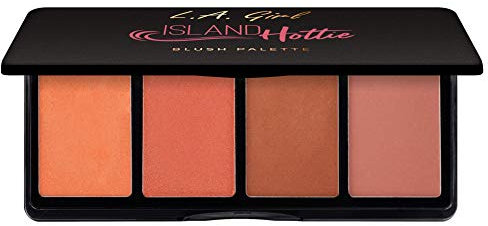L.A. Girl Fanatic Island Hottie Rouge-Palette – Lebendige Farben für strahlende, natürliche Rouge.