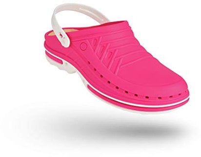 WOCK Clog Senza Cinturino e con Soletta walksoft, Zoccoli Lavoro Sanitario Donna e Uomo - Sterilizzabile, Antistatico, Traspirante e Antiscivolo