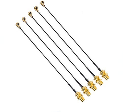 Oiyagai 5er Set IPEX U.fl Verlängerungskabel IPEX auf SMA Buchse Pigtail-Kabel für Mini PCIe Karten Xbox WiFi Adapter FPV Antenne Sender GSM/3G/GPS/4G (15cm/5,9)