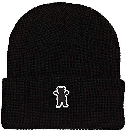 Grizzly Og Bear Patch Fold Beanie One Size Black