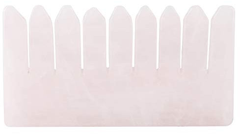 Pettine da tavola in quarzo rosa Gua Sha per massaggio del corpo, Piastra raschiante Gua Sha Massage,Pietra curativa naturale Gua Sha Tools