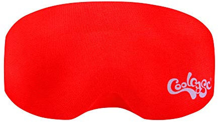 Coolcasc COOLMASC Red - Ski Goggle Cover | Protect your skiing goggles in style with a durable cover - The perfect snowboard goggles accessory to prevent scratches and wear - One size fits all.