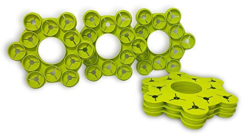 Wigwam Lot de 6 supports en bambou pour plantes grimpantes, haricots, pois de bonbons, tomates, concombres et bien plus encore Vert clair