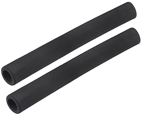 sourcing map 2 x 49.5cm Rohrisolierung Schaumstoff, Durchmesser 25mm Isolierstärke 5mm Heizungsrohr Verkleidung für Fitnessgeräte, Rohre, Handhaben (Schwarz)