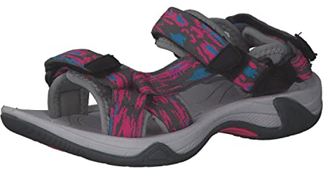 CMP Kinder Hamal Hiking Sandal, Purple Fluo-Ghiaccio, 36
