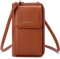 Kleine Damen Umhängetasche Cross-Body Handtasche mit vielen Fächern, Geldbörse Portemonnaie mit Rundum-Reißverschluss, Handytasche Tasche
