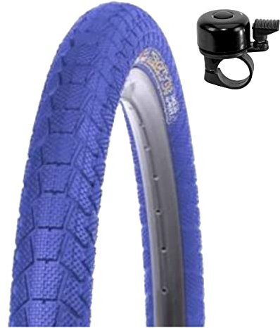 1 x Kenda K-907 Krackpot 20 BMX Fahrradreifen Fahrradmantel in Blau 50-406 (20 x 1.95) inkl. Fahrradklingel