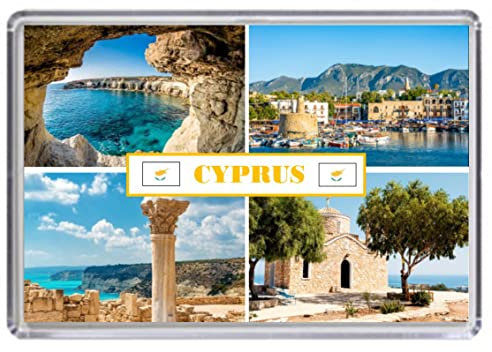 Cyprus Souvenir Acrylic Fridge Magnet (Standard: 70x45mm)