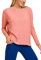CRZ YOGA Damen Pima Baumwolle Sport Langarmshirt Fitness Yoga Langarm Leichte Shirt Longsleeve Lässig Oberteile Pfirsichrosa 40