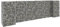 WIFESE Panier de Gabion en H Fil d'acier 260x40x80 cm Argenté Jardinière à Gabion Décoration de Jardin Parterre de Fleurs Terrasse Mur en Gabion Bordure Sécurisée Mur de Soutènemen