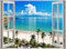 Erwachsene Puzzles 1000 Teile Fenster Meerblick Herausfordernde Puzzles und Familienspiel-Puzzle-Kombinationen
