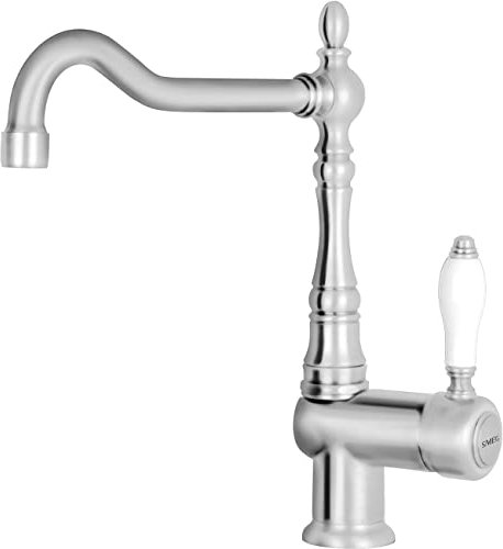 SMEG MIR6NS-1 Coloniale Robinet d'évier de Cuisine, Nickel satiné