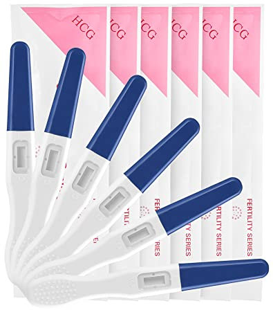 6 x Schwangerschaftstest Frühtest 10miu/ml LAOYE Ultraempfindlicher Schwangerschaftstest Frühe - Über 99% zuverlässig - 6 SS Tests hCG Frühschwangerschaftstest Schnelltest