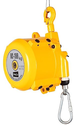 XWZ Hochleistungs-Federzug Industrieller Einziehbarer Werkzeugausgleicher, Große, Tragende Hängehalterung Mit 5Ft Stahlkabel, Für Maschinenbau(Size:264-308lbs)
