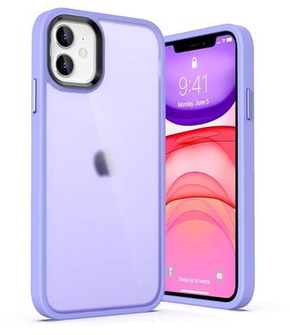 ULAK for iPhone 11 Case Clear, [Anti-Yellow] Heavy Duty Protection Transparent Shockproof Rugged Cover Soft TPU Hard Bumper Safe Grip Protective Light Cover for iPhone 11 6.1 - Light Purple