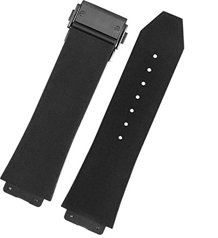 QPDRNC Für HUBLOT BIG BANG Silikon Uhrenarmband 26mm*19mm 25mm*17mm Wasserdicht Uhrenarmband Uhr Gummi Uhrenarmband, 26-19mm, Kunststoff, Achat
