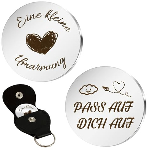 Hroanc Geschenk Beste Freundin Glücksmünze Gute Besserung Geschenke Frauen Valentinstagsgeschenk Anhänger Geschenk Zum Führerschein Geburtstag Weihnachten Glücksbringer Kleine Umarmung