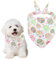 Voarge Hundeschal,Klassisches Kariertes Hundehalstuch, Bandana für Hund,Waschbare Halsdreiecke für Kleine Mittlere und Große Hunde Katzen (Ei-Schal, S)