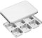 Stainless Steel Ice Cube Tray with Lid - Reusable Whiskey Ice Cube Tray, Bar Party Supplies - Easy Release Molds for Freezer, Chocolate, Wine, Beer, Vodka, Yogurt and Fruits (1PCS)