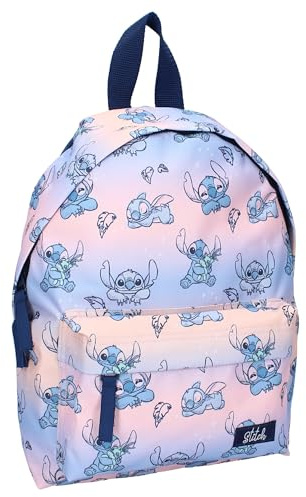 STITCH Simply Kind Rucksack von Disney Lilo and Stitch - Rucksack für Jungen | Schule | Freizeit - Farbe Navy - Größe 31x22x9 cm, Marine, One Size, marineblau, Einheitsgröße