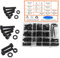 HVDHYY M5 M6 M8 Boulons et Écrous Noires Vis Kit D'assortiment D'écrous de Rondelles en Acier Au Carbone Vis a Six Pans Creux Avec Boîte de Rangement Pour,Livré Avec 3 Clés 295pcs