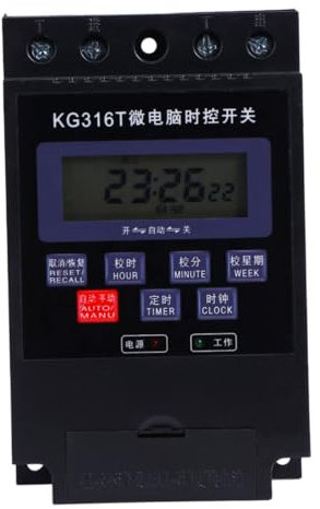 Gadpiparty Solarregler Outdoor-Timer Zeitschaltuhren für Steckdosen digitaler Timer solarsteuerung geldaufbewahrung Controller wechseln Schalter-Controller Zeitsteuerung Zeitkontrolle Metall