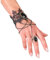 W WIDMANN MILANO Party Fashion - Armband aus Spitze mit Ring und Edelstein, Gothic, Accessoire Halloween Kostüm