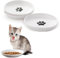 3pcs Gamelles pour Chats,Gamelle Chat Ceramique, Assiette Chaton, Gamelle Chien, Petit Assiette Chat, Plat Nourriture Chat, Ecuelle pour Chat, Assiettes pour Chat Chien, pour Chatons et Petits Animaux