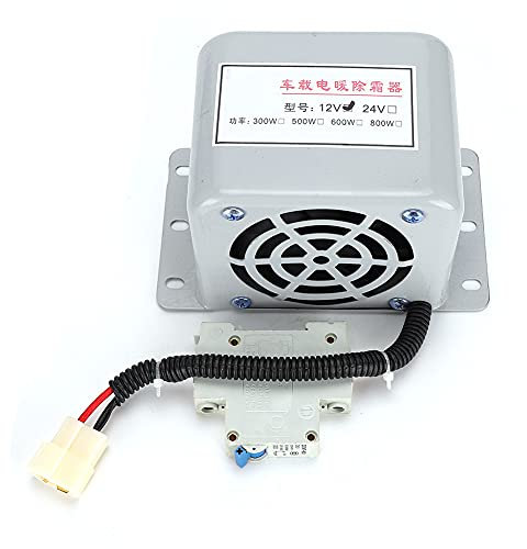 Qukaim Soffiatore ad aria calda 12 V 800 W riscaldatore elettrico portatile, ventilatore ad aria calda e sbrinatore ventilatore, disappannante per auto per riscaldamento veicoli, design compatto