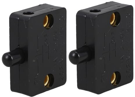 OSALADI 2 Stück Automatischer Schranktür Lichtschalter Aus Langlebigem Material Mit Druckknopf Berührungsschalter Für Möbelbeleuchtung Vielseitig Für Schränke Regale Und Büromöbel