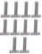 M8 x 60 mm T Bolt Set Stainless Steel T-Slot Bolt Hammer Head Screws Full Thread for Aluminum Profile Photovoltaic System