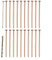 ZAMETTER Copper Nail Tree Stump Killer With Drill Bit Trees Stumps Removals Nails 4 Inch Killing Spikes Hardware Pure Copper Tree Stumps Removal Nail(15pcs)