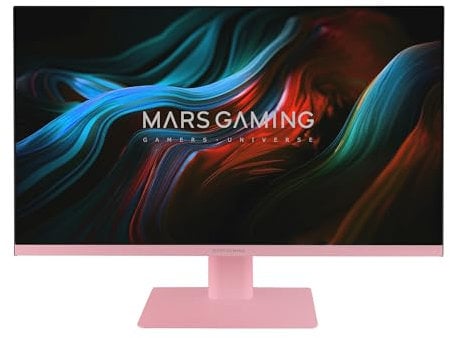 Mars Gaming MV-24, Moniteur 24 IPS FHD 120Hz, HDR10 1ms, FreeSync et G-Sync, Écran PC Enceintes Intégrés, Inclinaison 25°, Low Blue Light et Flicker Free, HDMI + DisplayPort + Jack 3.5mm, Rose