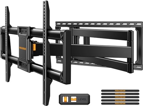 Perlegear TV Wall Bracket, 1018 mm Long Arm for 42-97 Inch TVs up to 68 kg, Swivel and Tilt Wall Mount with Extra-Long Reach, Articulating Full Motion TV Brackets, Max VESA 800x400mm