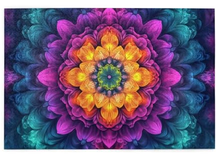 Layer Upon Layer Of Petals 1000 Teile Puzzle für Erwachsene Holzpuzzles für Erwachsene Geschenke Heimdekoration